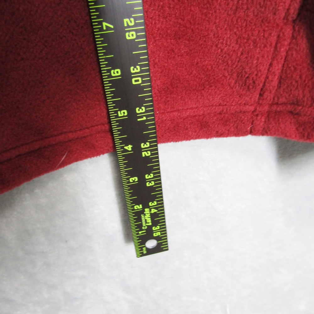 Columbia Mens 3X Fleece Jacket Gray Red Colorblock Full Zip Mock Neck - Picture 8 of 10